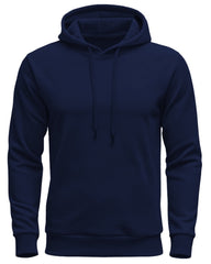 Back printed stylish hoodies for guys / Navy