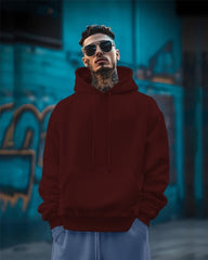 LA Printed best hoodies for men Sweatshirt/Maroon