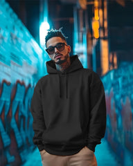 Starry Sky Printed black hoodie Sweatshirt