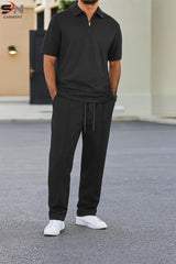Zip Style Trouser Stripe Tracksuit