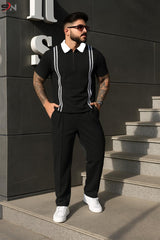 Zip Style Stripe Tracksuit