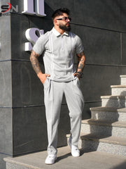 Zip Style Stripe Tracksuit