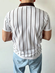 Summer Striped - Cotton Polo Shirt