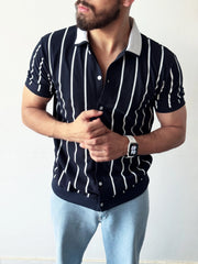 Summer Striped - Cotton Polo Shirt