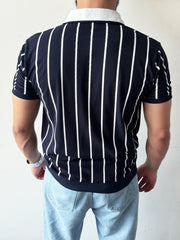 Summer Striped - Cotton Polo Shirt