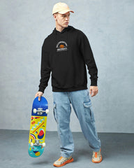 Pump-Kin Printed Hooded Neck Sweatshirt/Black