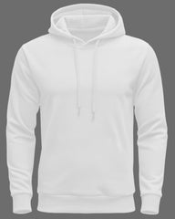 Printed Hooded Neck Sweatshirt/White