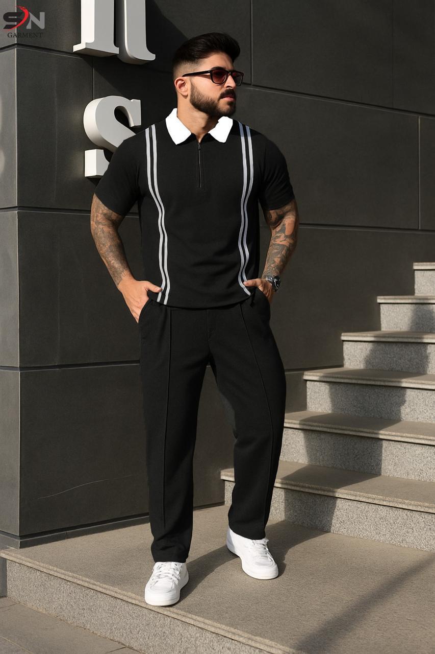 Zip Style Stripe  Tracksuit